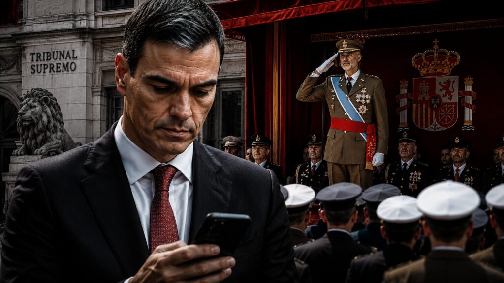 Pedro Sánchez planta a los Reyes en el Día de las Fuerzas Armadas.